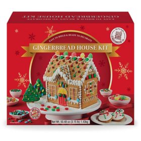 Unassembled Gingerbread House Decorating Kit