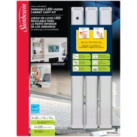 Sunbeam 12 Wave Activated Dimmable Led Under Cabinet Light Kit 3