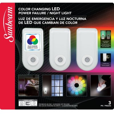 Motion-Activated Bright LED Night Light For AC Outlet Plug-In No