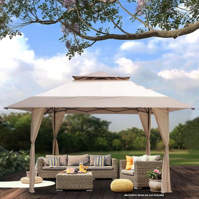 EzyFast 13 x 13 Instant Two Tier Pagoda Roof Gazebo Sam s Club