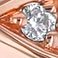 Rose, variant on Stackable 0.25 CT. T.W. Diamond Anniversary Band in 14K Gold