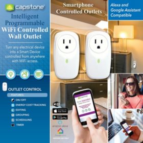 Capstone Intelligent Programmable Wi-Fi Controlled Wall Outlets