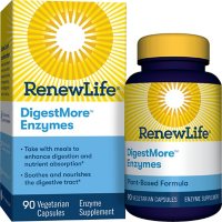 Renew Life DigestMore Adult Digestive Plant Enzyme Formula with L-Glutamine for Men and Women (90 ct.)