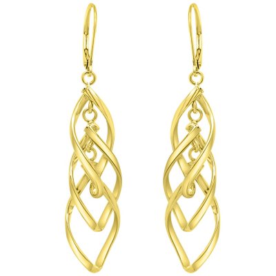 14kt Yellow Gold Twist Earrings