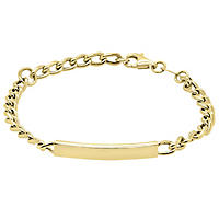 Shop Mommy and Me 14K Yellow Gold Curb Link ID Bracelet with Lobster Clasp