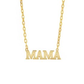 14K Yellow Gold Mama Necklace