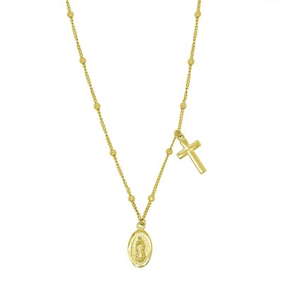 Virgen de guadalupe hot sale necklace 14k gold