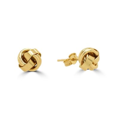 Gold knot sale studs