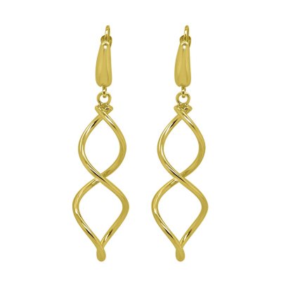 Twist Dangle Earrings in 14K Gold - Sam's Club