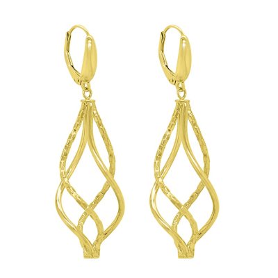 14kt Yellow Gold Twist Earrings