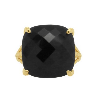 Large Square Onyx Ring in 14K Yellow Gold - Sam's Club