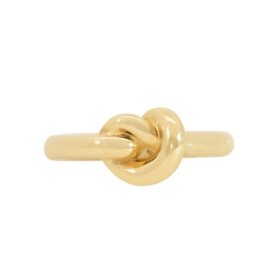 14K Italian Yellow Gold High Polish Love Knot Ring