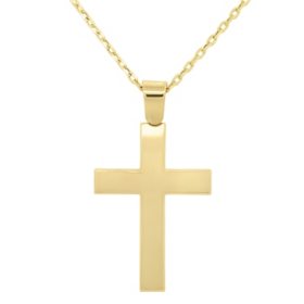 Cross Pendant Necklace in 14K Gold