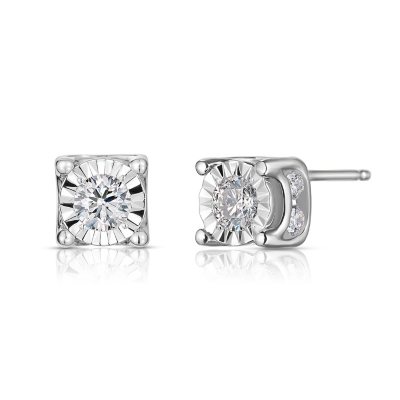 0.95 CT. T.W. Diamond Earrings in 14K White Gold - Sam's Club