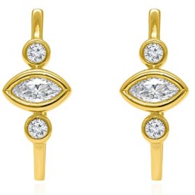 0.95 CT. T.W. Diamond Earrings in 14K Yellow Gold