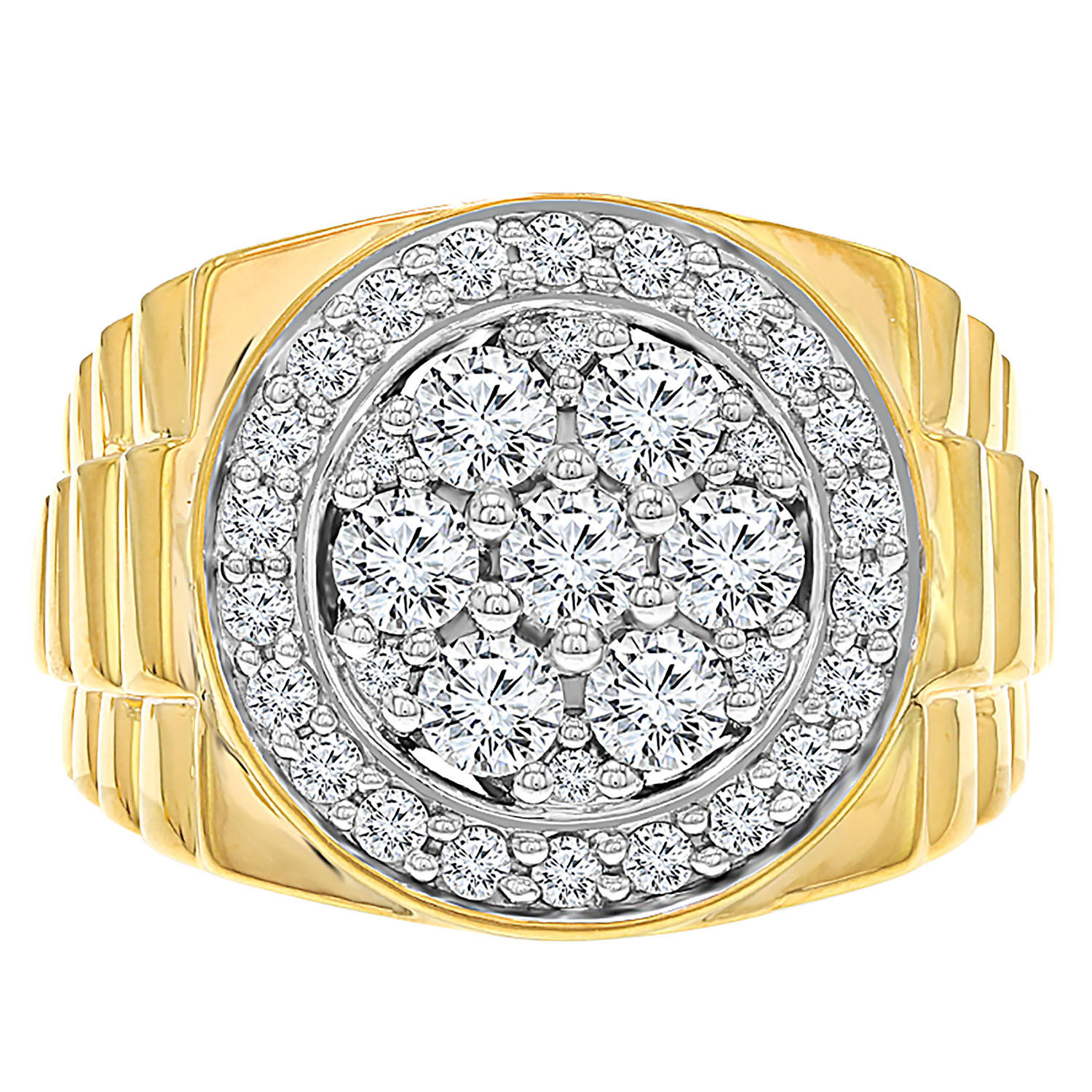 2.00 CT. T.W. Diamond Fashion Ring in 14K Yellow Gold - 11
