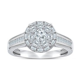 0.95 CT. T.W. Diamond Ring in 14K White Gold