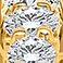Yellow Gold, variant on 0.45 T.W. Lab Created Round Diamond Hoop Earrings in 14K Gold