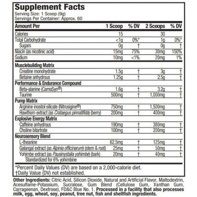 Muscletech Vaporx5 Next Gen Pre Workout Icy Rocket Freeze Sam S Club