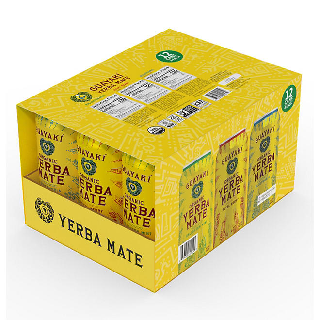 Guayaki Yerba Mate Variety Pack 15.5 fl. oz., 12 pk.