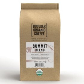 Boulder Organic Whole Bean Coffee, Summit Blend, 32 oz.