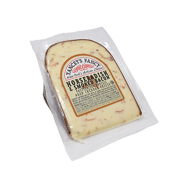 Yancey's Fancy Aged Cheddar Cheese, Horseradish and Smoked Bacon (16 oz.)