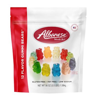 12 flavored Gummy Bears (bulk) 1 lb