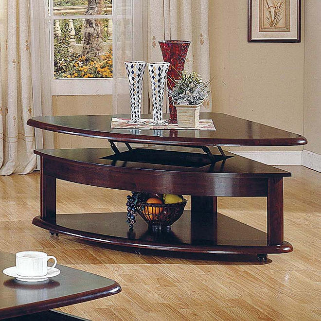 Brandon Lift-Top Wedge Cocktail Table     