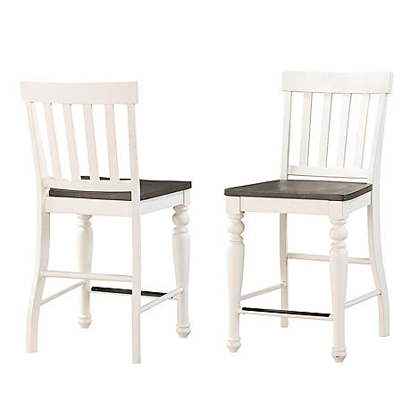 Jaiden Two-Tone Counter-Height Chairs - 2 pack