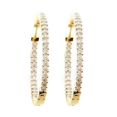 Diamond hoop earrings hot sale sam's club