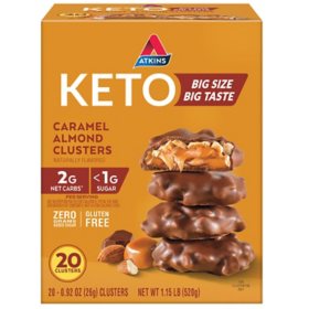 Atkins Keto Caramel Almond Clusters (20 ct.)