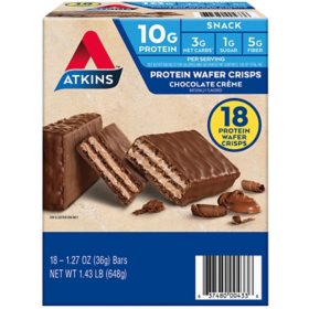 Atkins Protein Wafer Crisps, Chocolate Creme (18 ct.)