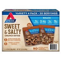 Atkins Sweet & Salty Bites Crunch Bites Variety Pack, Keto Friendly  (4 pk.)
