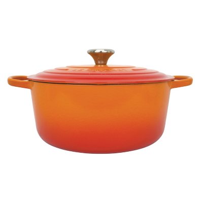 Le Creuset Signature Round Dutch Oven - Flame, 7.25 Quart:- Flame, 7.25 Quart