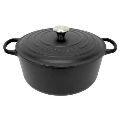 Le Creuset Signature Round Dutch Oven  Licorice 9qt Licorice 9 Quart