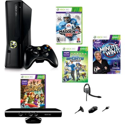 Xbox 360 250GB Console with Kinect Sensor: Includes Kinect Adventures