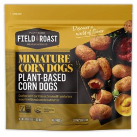 Field Roast Plant-Based Mini Corn Dogs, Frozen  (30 oz.)