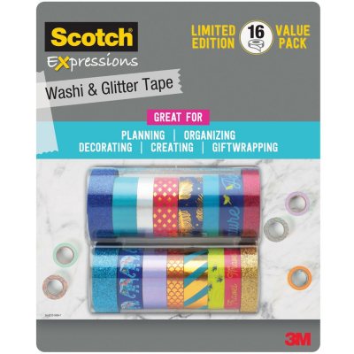 Scotch Expressions Tapes Club Pack, Decorative Washi Tape