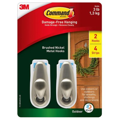 Command Medium Wire Hook, 16 Hooks, 20 Strips/Pack - Sam's Club