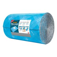 Scotch Flex and Seal Shipping Roll, 15" x 50 ft, Blue/Gray