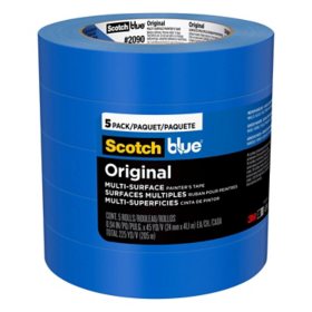 ScotchBlue Original Multi-Surface Painter's Tape, 0.94" x 45 yd, 5 Pack