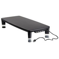 Deals on 3M Adjustable Monitor Stand, 4-Port USB Hub w/Mouse Pad