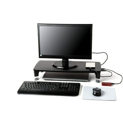 Smart Monitor Stand with USB2.0 or USB3.0 Hubs Desktop Storage organizer 