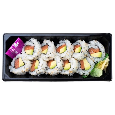 FujiSan Fresh Sushi Roll with Tuna or Salmon (10 pieces) - Sam's Club
