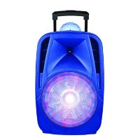 Supersonic 12" Portable Party Tailgate Rechargeable Speaker with Disco Light (Choose Color)