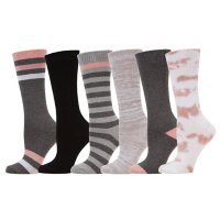 Social Standard by Sanctuary Ladies 6 Pack Cotton Boot Socks
