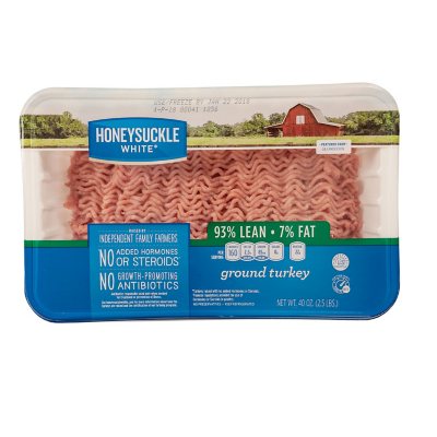 Honeysuckle White Lean Ground Turkey (5 lbs.) Sam's Club