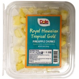 Dole Royal Hawaiian Tropical Gold Pineapple Chunks 3 lbs.