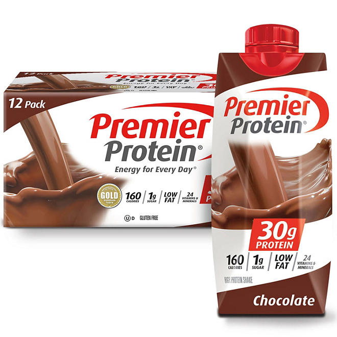 Premier Protein High Protein Shake, Chocolate (11 fl. oz., 12 pack)