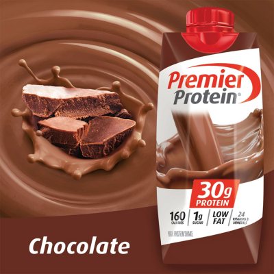 Premier Protein High Protein Shake Chocolate 11 Fl Oz 12 Pack Sam S Club